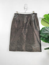 Ralph Lauren Silver Metallic Skirt (6 AU)