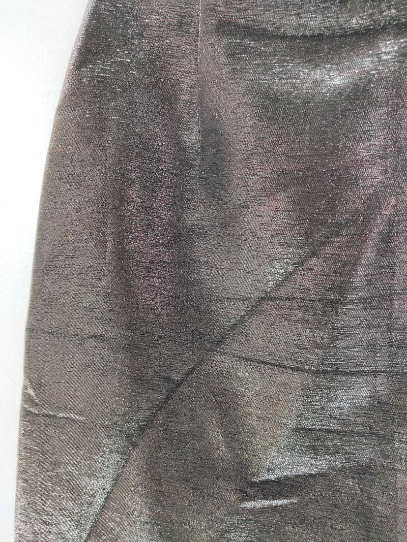Ralph Lauren Silver Metallic Skirt (6 AU)