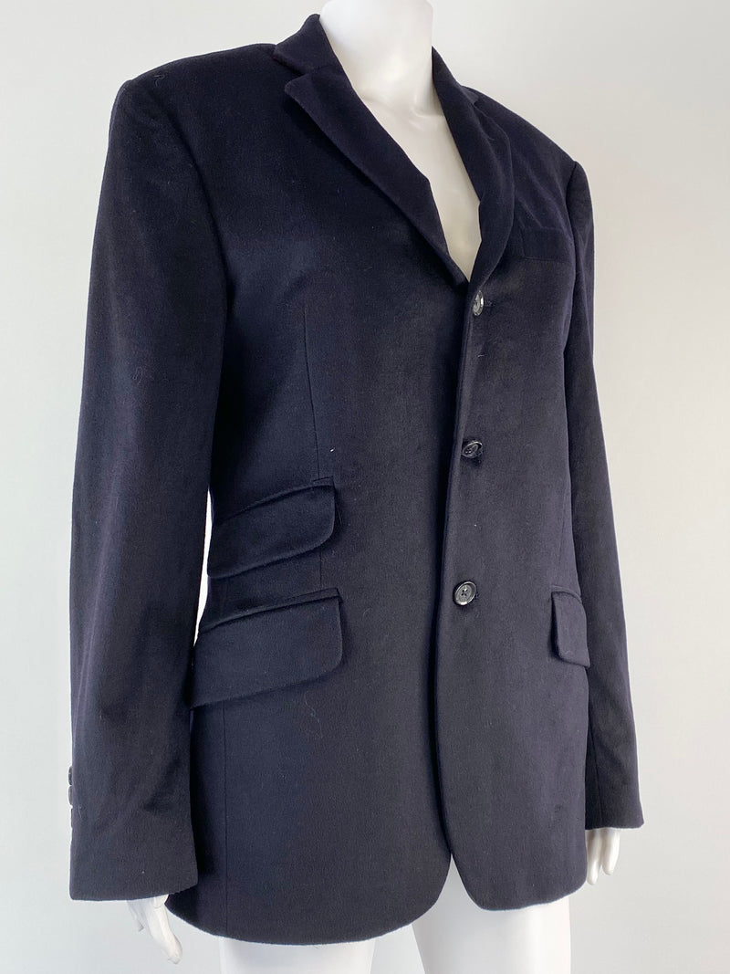 Hackett London Midnight Blue Wool Blazer - Size 36R