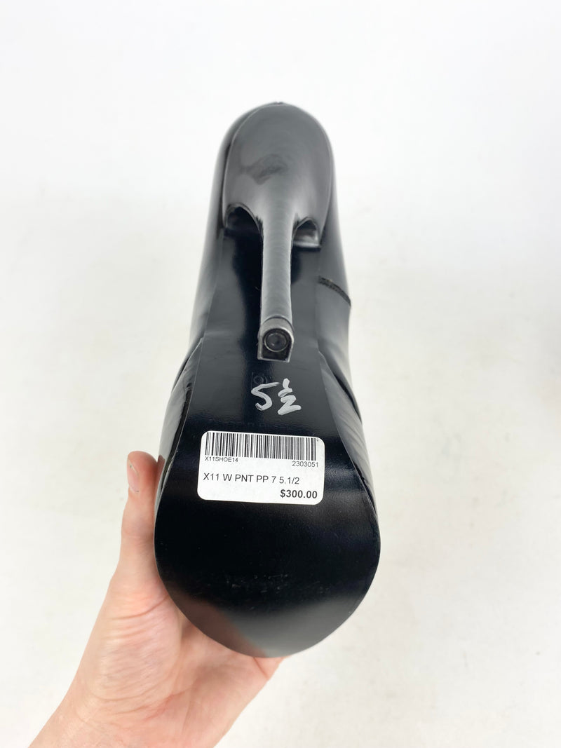 Handmade Black Platform Stiletto Heels - UK 6 & 5.5