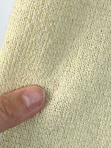 Vintage Review Buttery Yellow Cotton Knit Crop - AU8