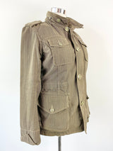 Y2K Diesel Green Herringbone Jacket - S