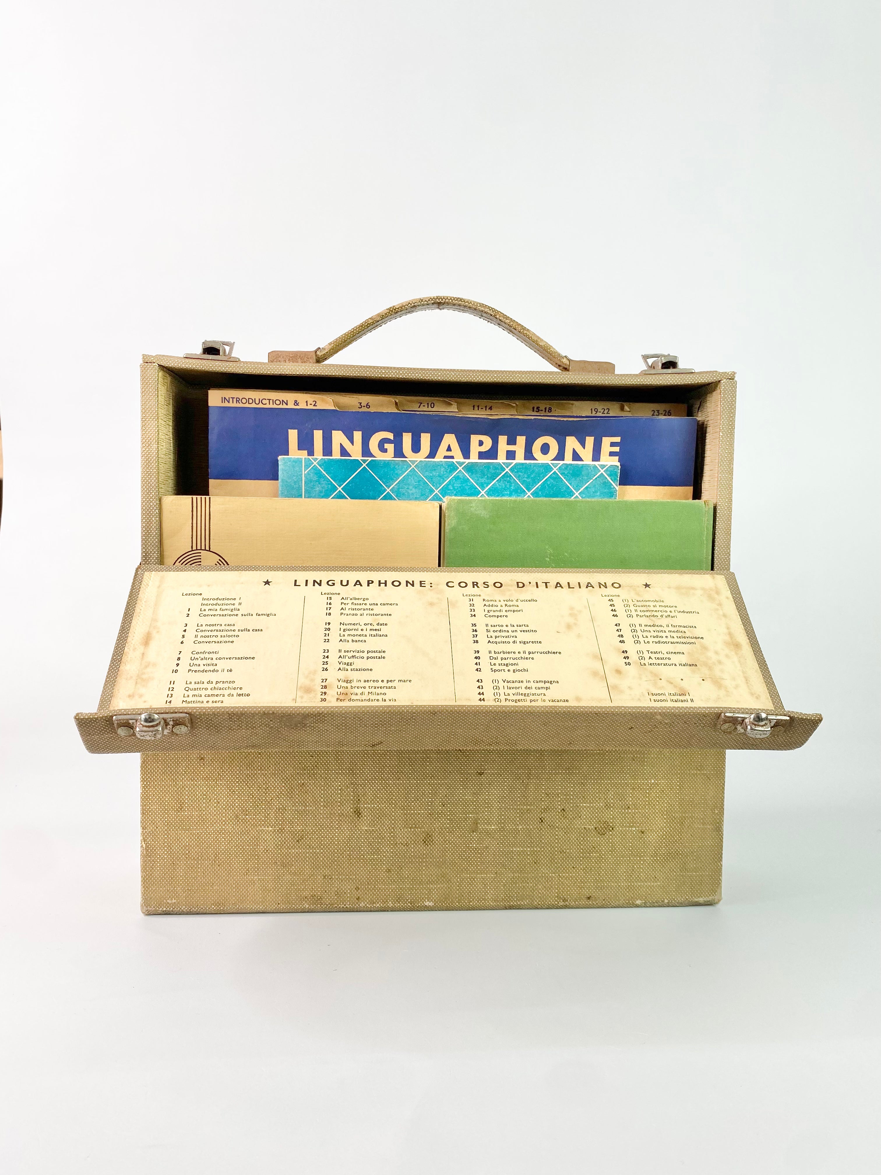 Vintage Linguaphone: Coros D'Italiano Set