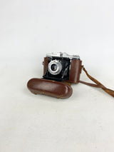 Vintage Nettar Zeiss Ikon Bellows Folding Camera 75mm With Leather Case