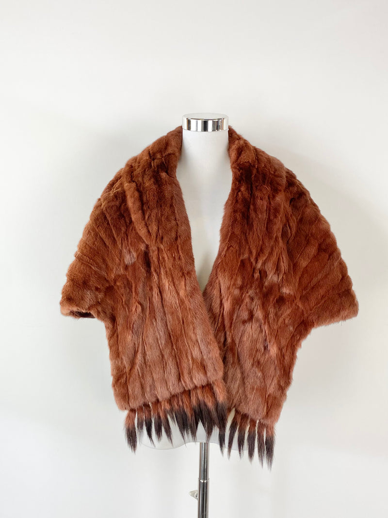Red Fur Stole