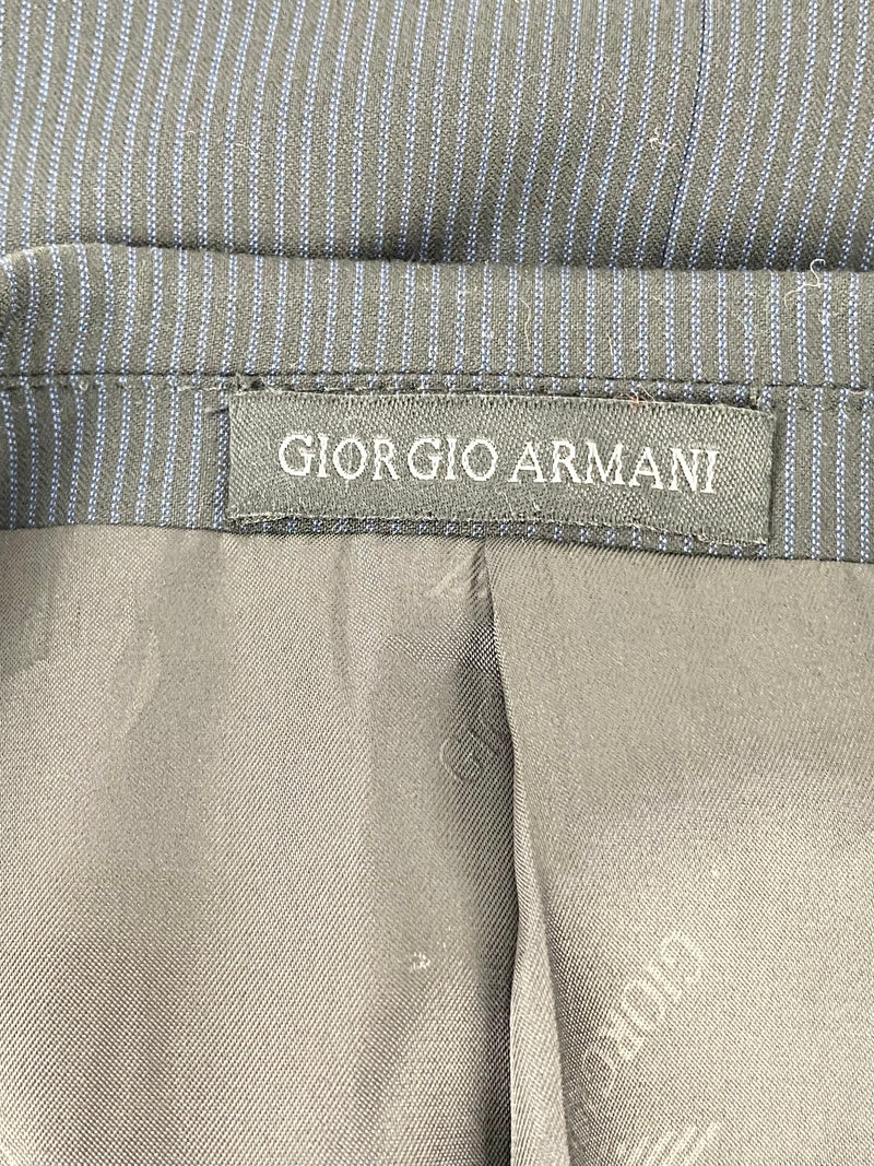 Giorgio Aramni Midnight Blue Pinstriped Blazer - Large
