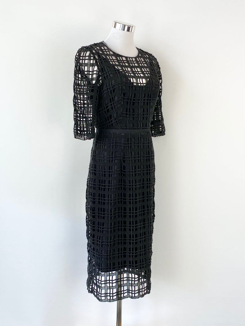 Manning Cartell Black Lace 'Entwine' Dress NWT - AU10