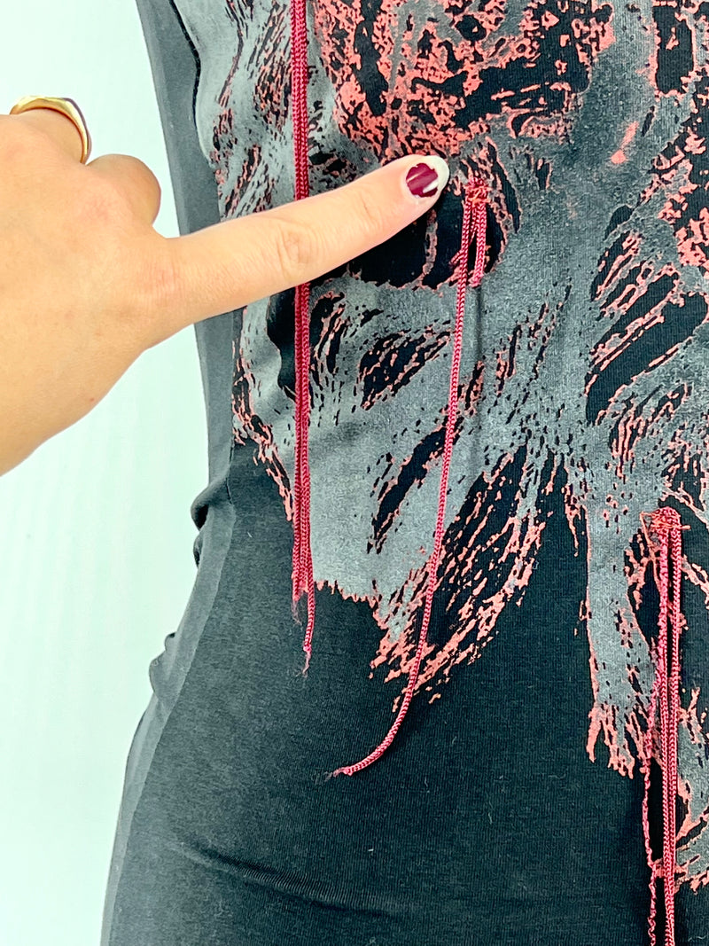 Vintage JPG Jean's Paul Gaultier Black Cotton Tank - AU10-12