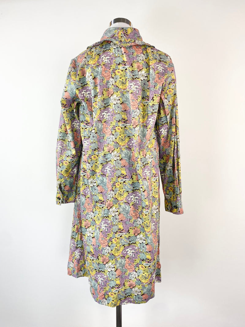 Handmade Cotton Floral Midi Dress - AU8