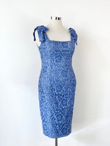 Rodeo Show Cornflower Blue Lace Midi Dress NWT - AU14