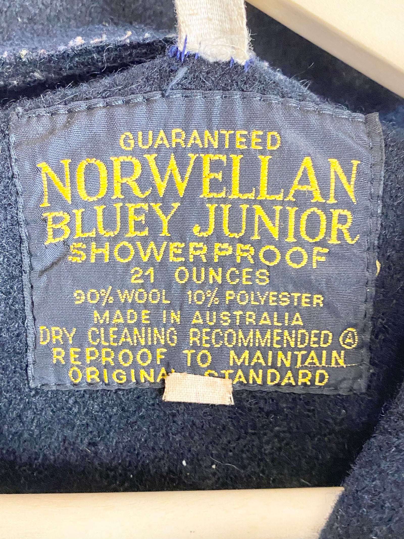 Vintage Norwellan Bluey Junior Michael Mark Roach 8 Richmond Tigers