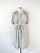 Katie Hosking Soft Grey Tie Dress - AU14/16