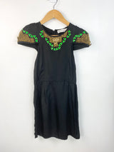 Alice McCall Black Gold Bead Embellished Dress - AU 8