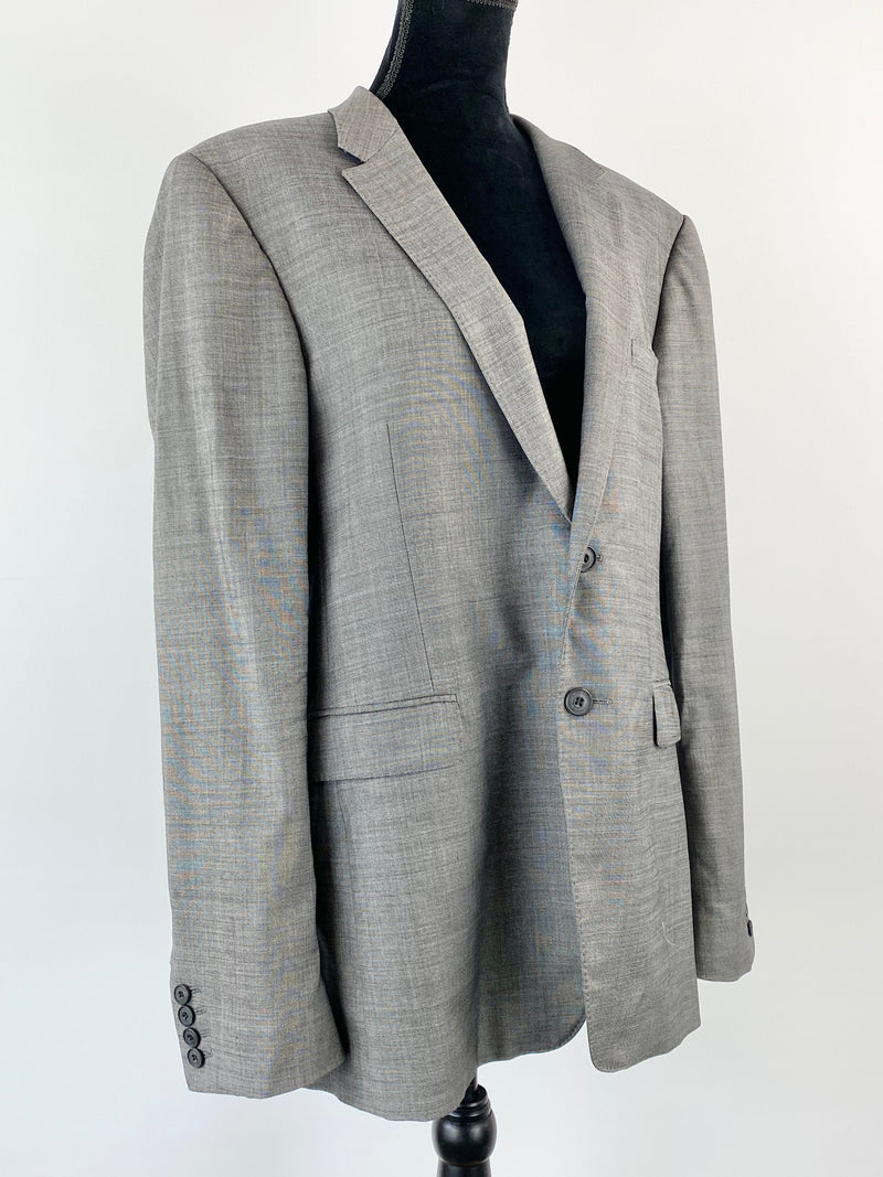 Burberry London Grey Wool Blazer - 54R