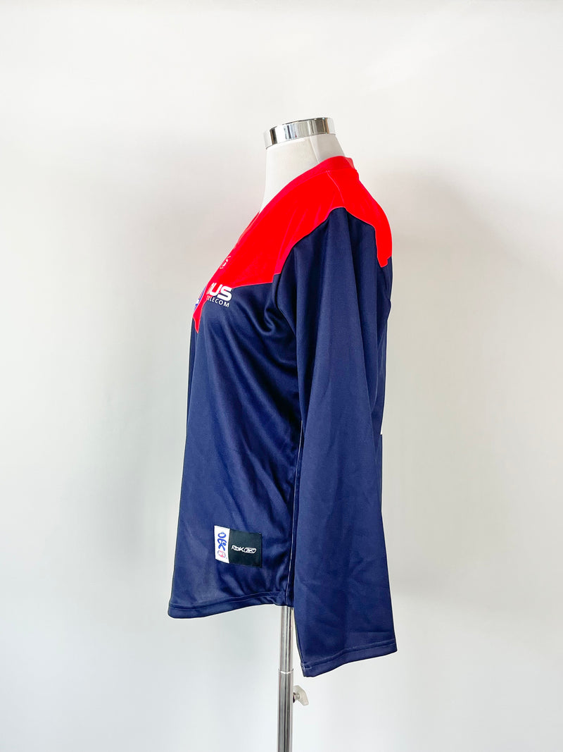 AFL Melbourne Demons 2008 150th Anniversary Long Sleeve Guernsey - XL