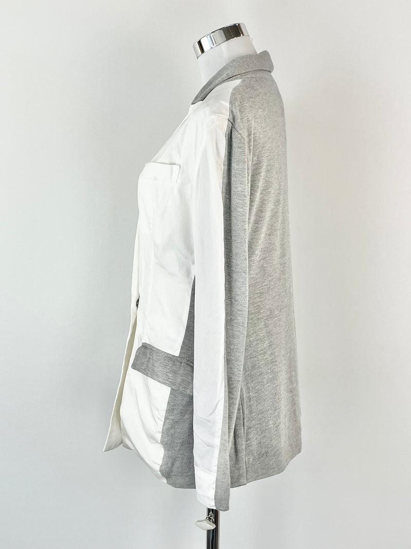 Josh Goot White & Grey Two-Tone Blazer - AU8