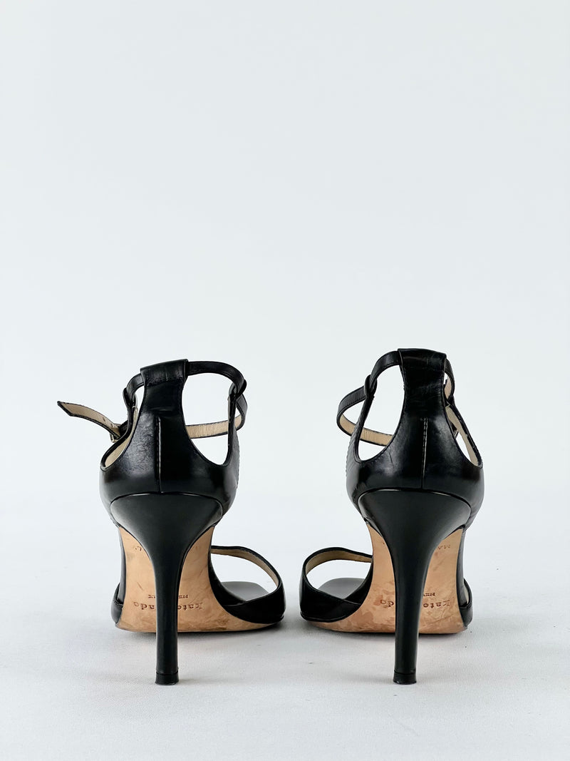 Kate Spade Black Leather Heels - EU38