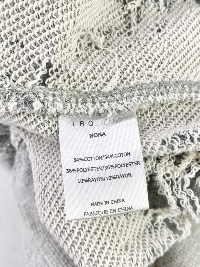 Iro Jeans Grey 'Nona' Distressed Sweater - AU8
