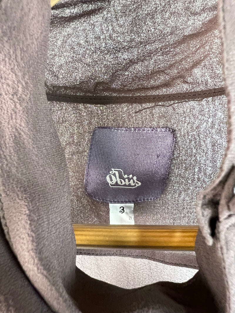 Obus Sheer Plum Silk Blouse - AU10