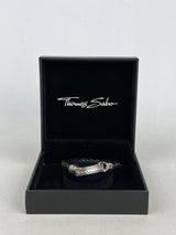 Thomas Sabo Plaited Leather Silver Bracelet