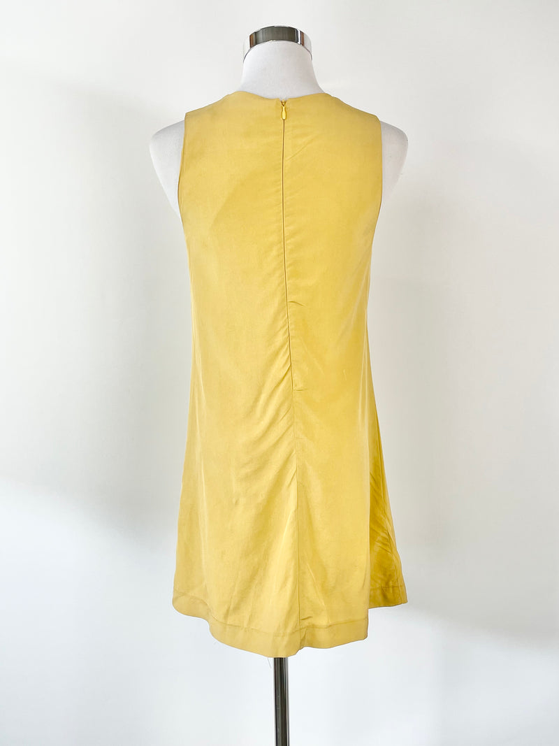 Hannah Macleod Dijon Pleated Front Sleeveless Dress - AU8