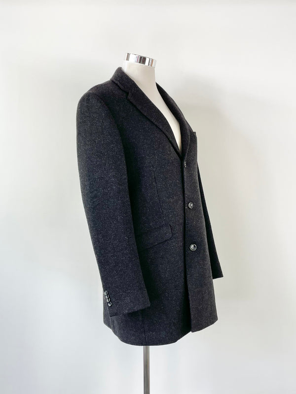 Saba Charcoal Wool Winter Coat - L