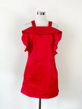 Toit Volant Crimson Apron Dress - AU6/8