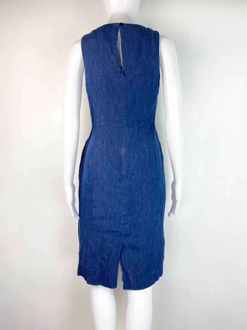Gorman Blue Linen Dress - AU 6
