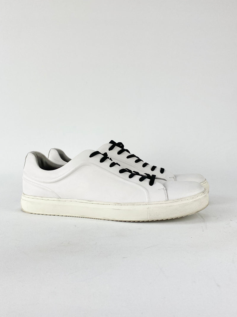 Kenneth Cole Elite 8 White Leather Sneakers - 11