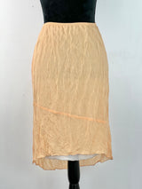 Y2K Apricot Crinkle Skirt - AU10