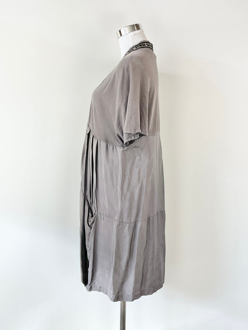 Anna Hoffmann Charcoal Short Sleeve Dress - AU12