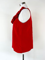 Trelise Cooper Scarlet Red Silk Sleeveless Top - AU8