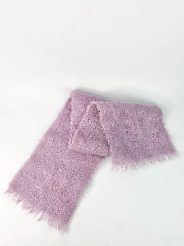 Vintage Lilac Wool Scarf