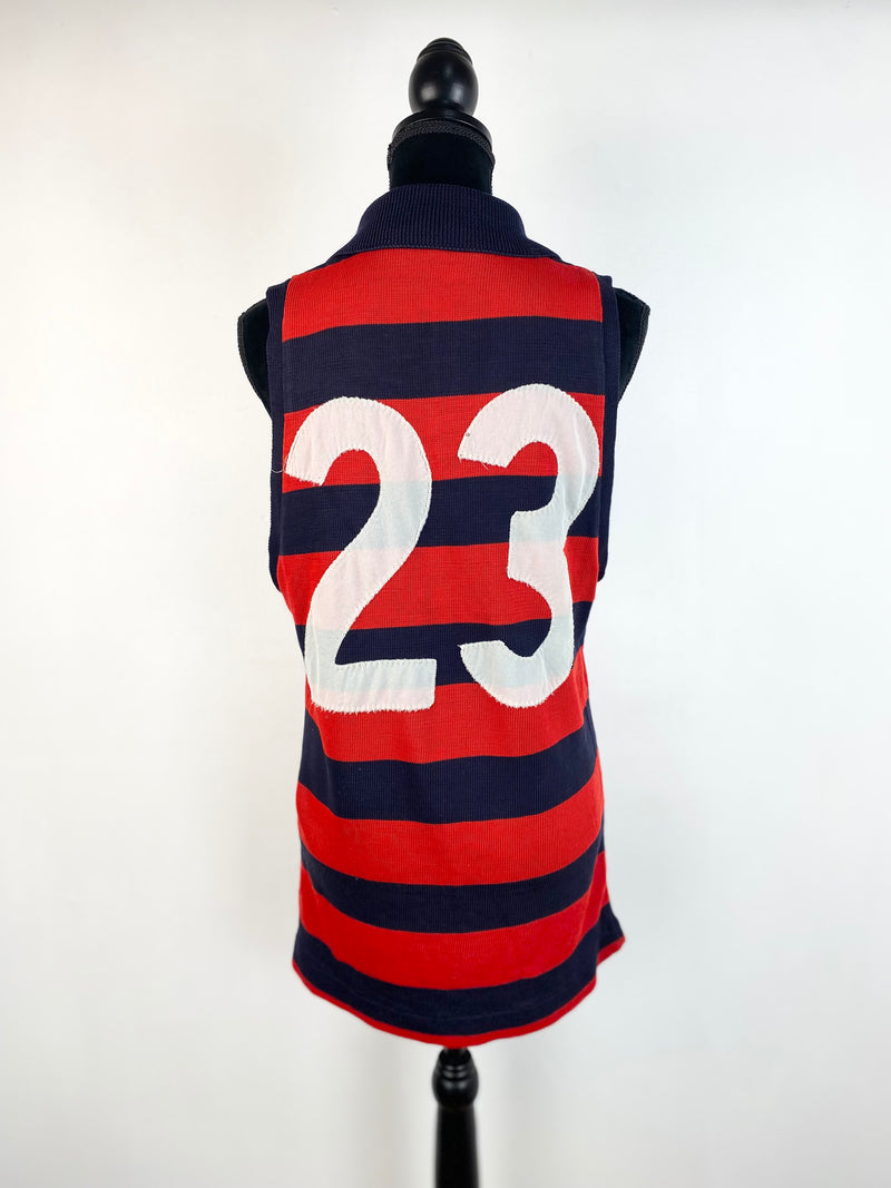 Vintage Football Vest Red & Blue -Size Medium