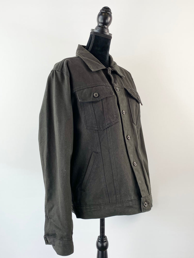 Brixton Black Denim Jacket - Size Large