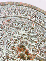 Vintage Bronze Carved Lion Dish