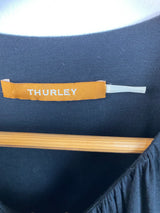 Thurley Black Jersey Drape Dress - AU 6