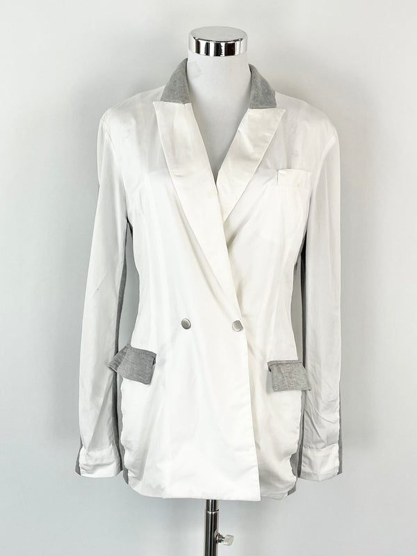 Josh Goot White & Grey Two-Tone Blazer - AU8