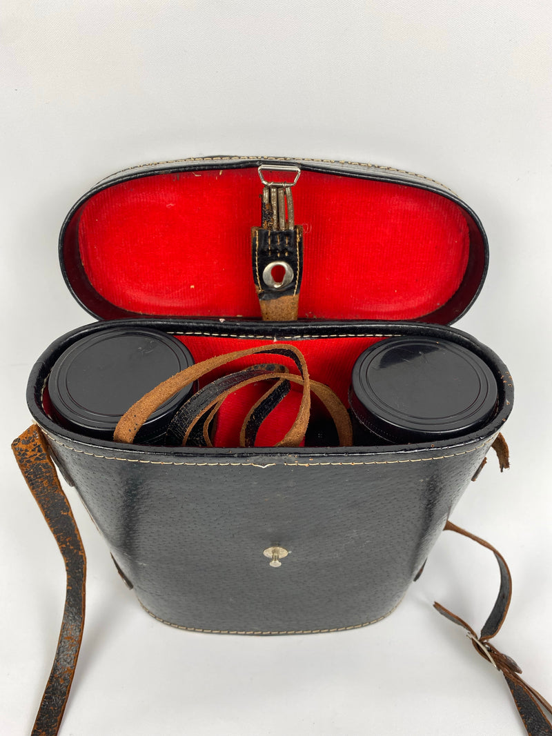 Vintage Lucky Coated Optics 7 x 50 binoculars with Leather Case