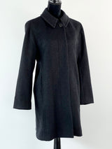 Vintage Liz Claiborne Charcoal Wool Coat - AU12