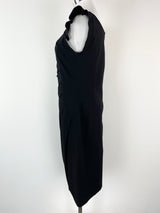 Emporio Armani Black Sleeveless Pleated Dress - AU8