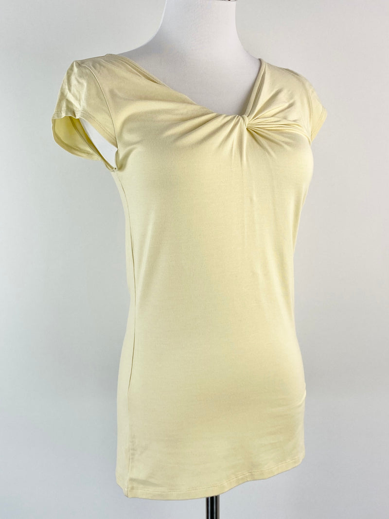 Emporio Armani Butter Yellow Twisted Shirt NWT - AU12
