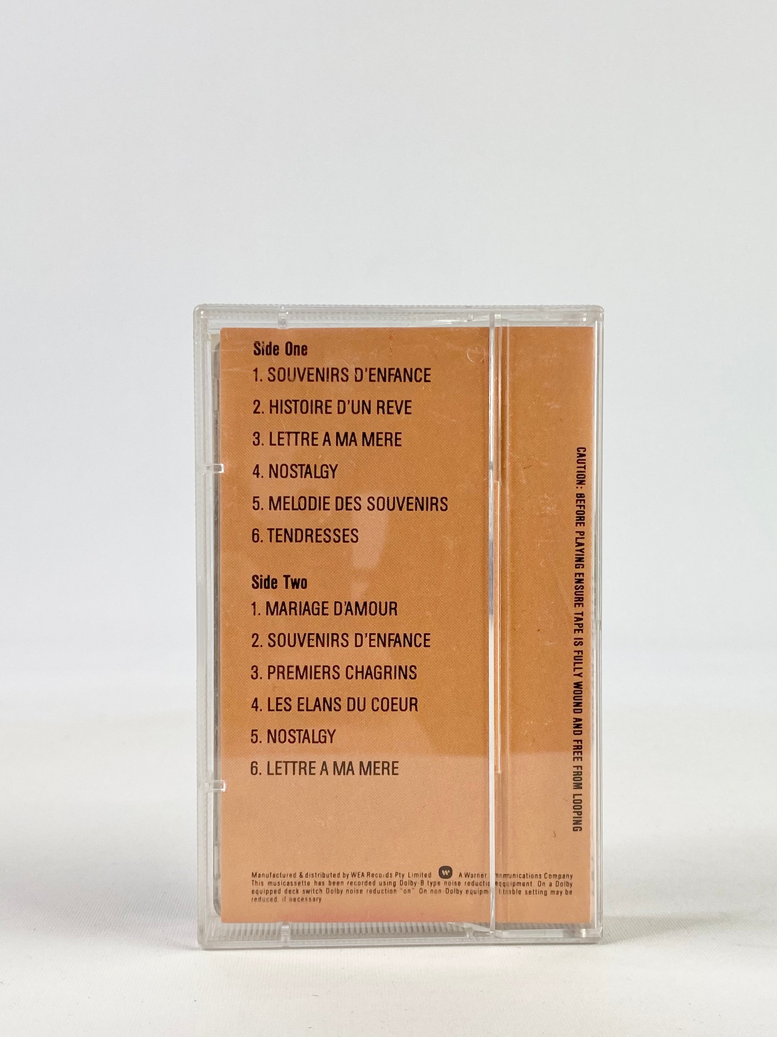 Richard Clayderman Lettre A Ma Mere Cassette