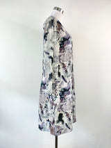 Megan Park Long Sleeve Mauve Floral Dress - AU10