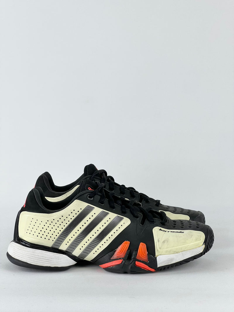 Adidas Adipower Barricade Tennis Sneaker Black/Cream - US9