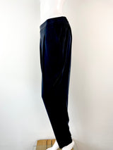 Kit & Ace Navy Blue Stretch Silk Trouser - AU6
