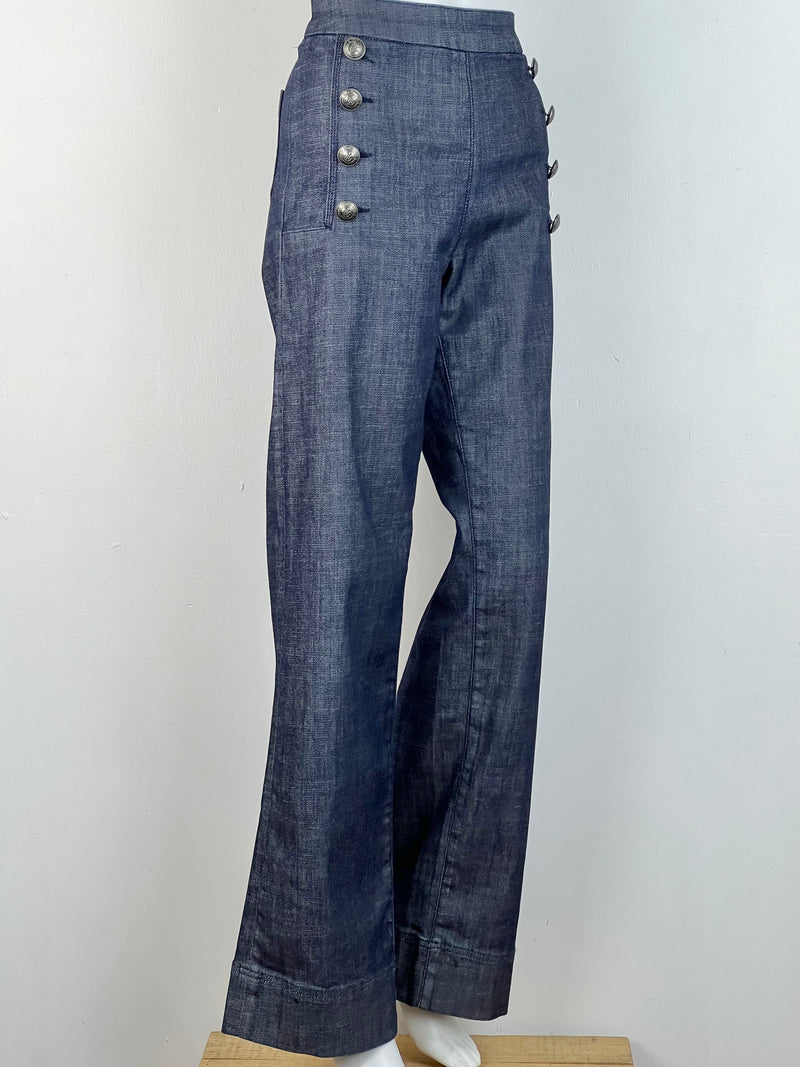 Tommy Hilfiger x Gigi Hadid High Waisted Wide Leg Jeans - 28/32