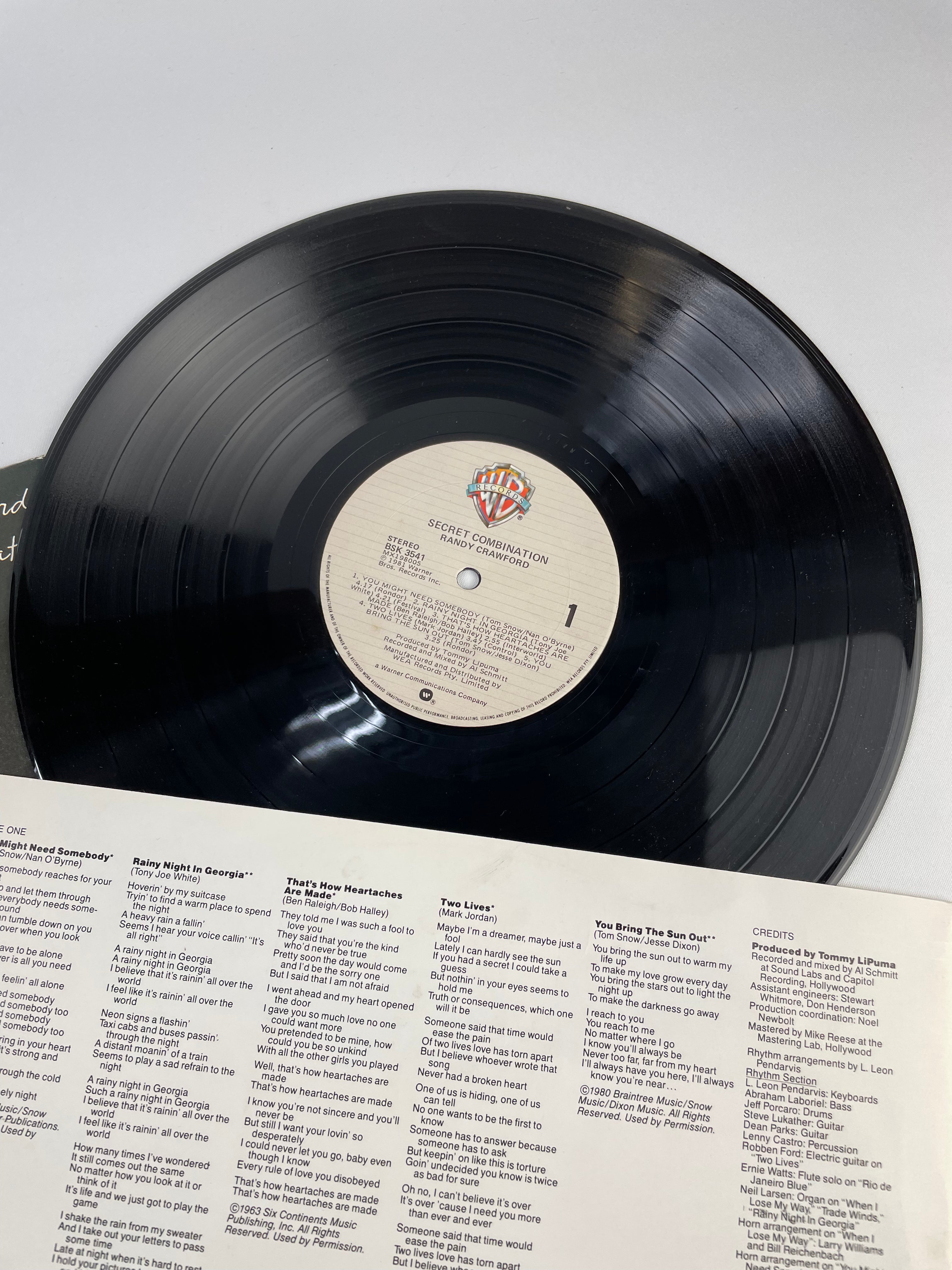 Secret Combination LP - Randy Crawford