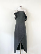 C/Meo Collective Black Frill Dress NWT - AU10
