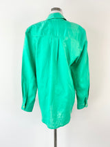 Jordana by Jane Diamond Vintage Emerald Green Shirt - AU8